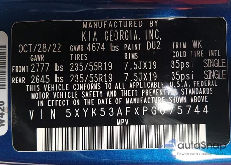 2023 Kia Sportage Sx-Prestige from USA, damaged, VIN 5XYK53AFXPG075744